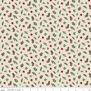 Christmas Time Foliage Linen