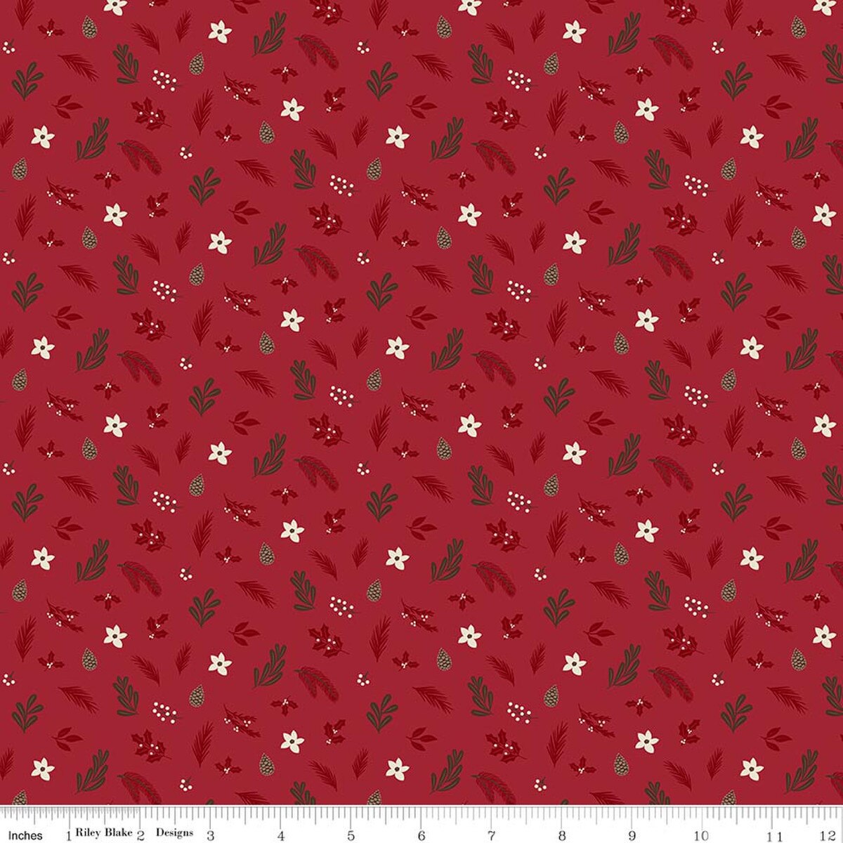 Christmas Time Foliage Red