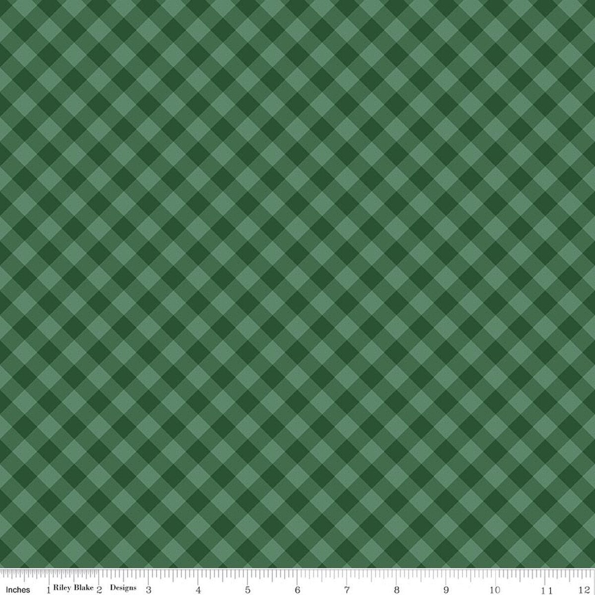 Christmas Time Plaid Forest