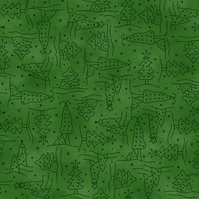 Christmastime Christmas Tree Green