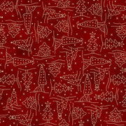 Christmastime Christmas Tree Red