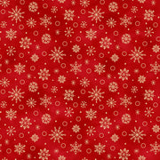 Christmastime Snowflakes Red