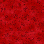 Christmastime Snowmen Red