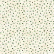Christmastime Stars Cream Green