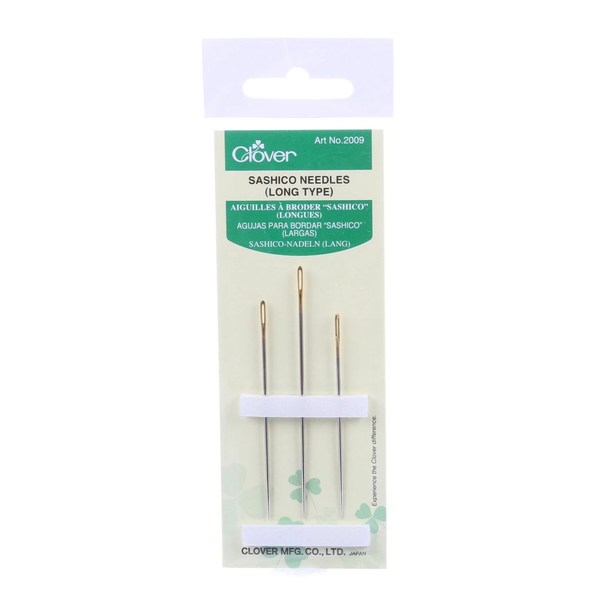 Clover Long Sashiko Needles 3 ct