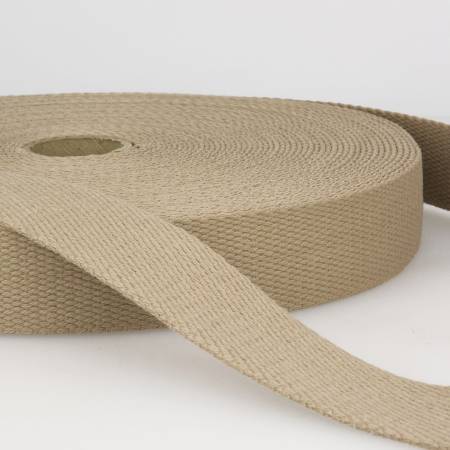 Cotton Webbing 40mm Beige