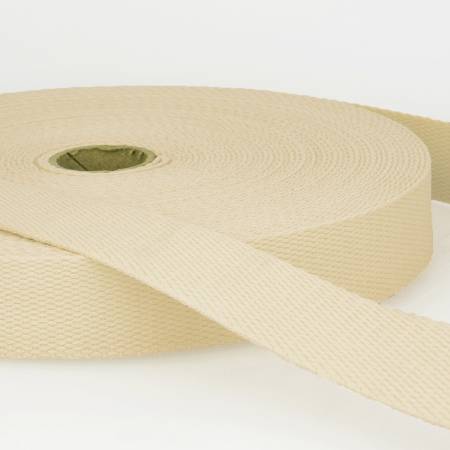 Cotton Webbing 40mm Ivory
