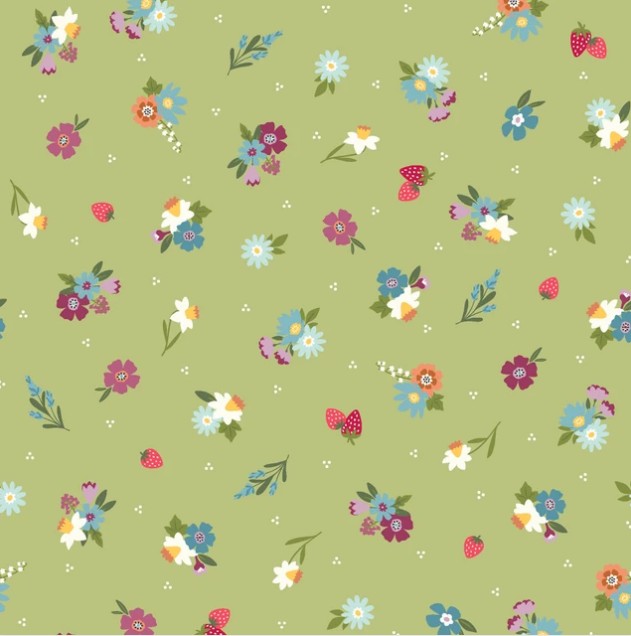 Cottontail Farm Garden Flower Toss Green