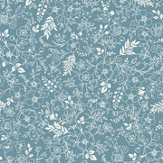 Cottontail Farm Toile Dark Teal