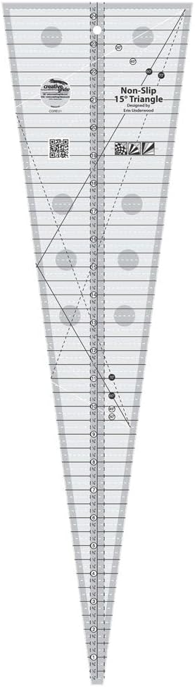 Creative Grids Ruler 15 Degree Triangle