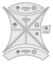 Creative Grids Quilt Ruler Double Wedding Ring Template Set