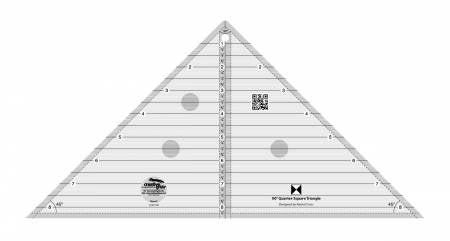 Creative Grids Ruler 90 Degree Quarter Square Triangle