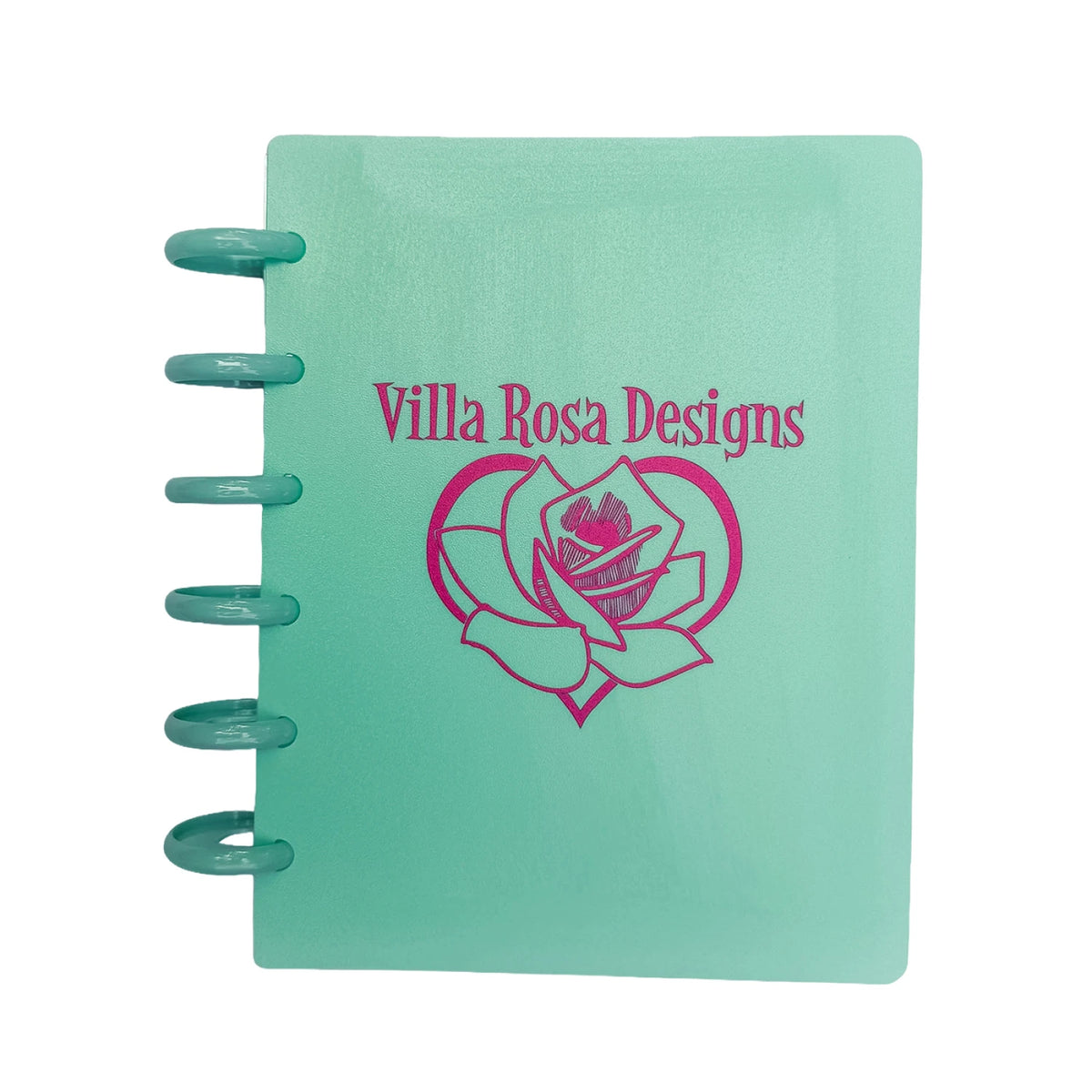 Discbound Storage Binder Teal With Villa Rosa Logo