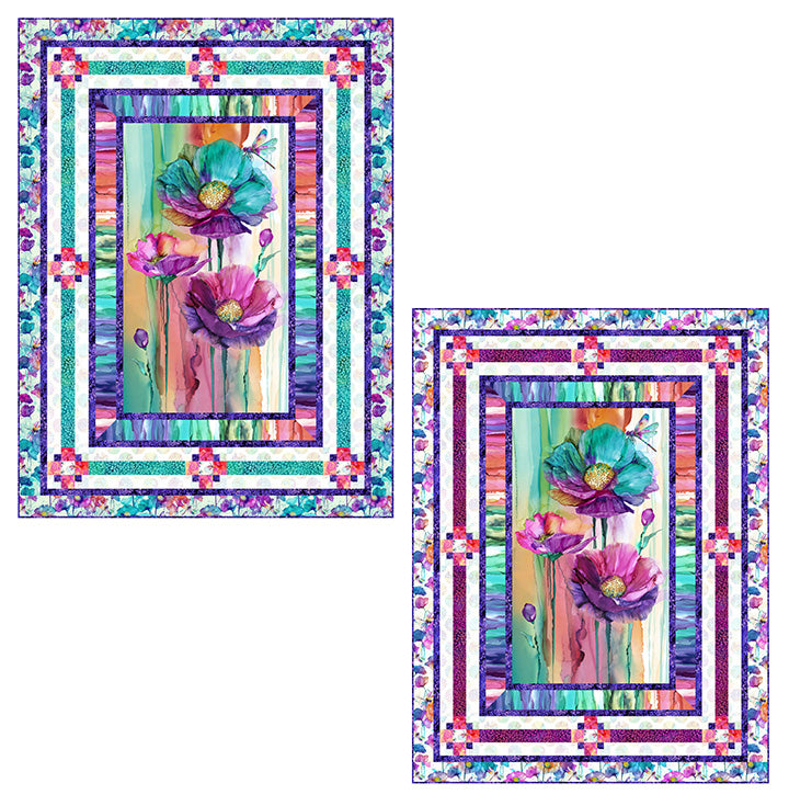 Dragonfly Flower Pattern