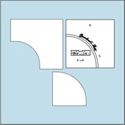 Drunkard's Path Ruler Set 8 x 8