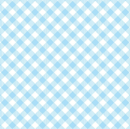 Enjoy The Ride Gingham Plaid Blue