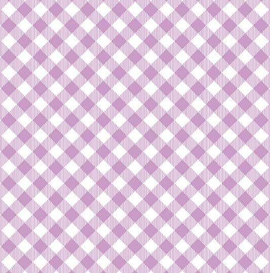 Enjoy The Ride Gingham Plaid Purple