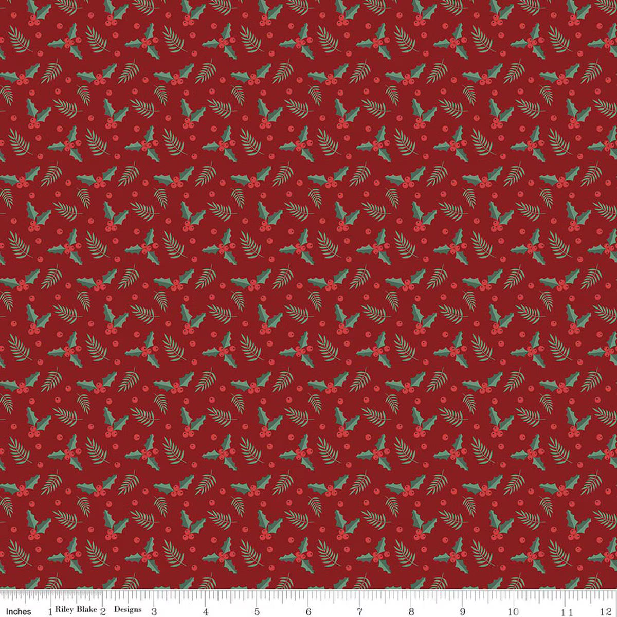 Evergreen Wishes Holly Berries Red