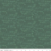 Evergreen Wishes Text Green