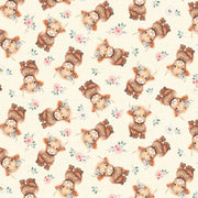 FARM HIGHLAND COWS & FLORAL MULTI