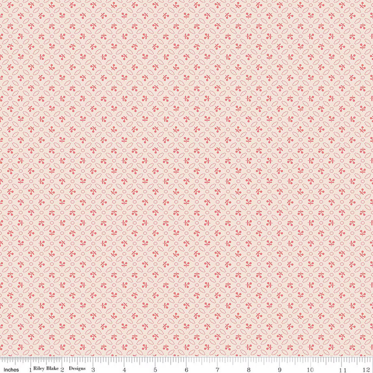 FQ-Farmers Daughter Cherries Background Coral