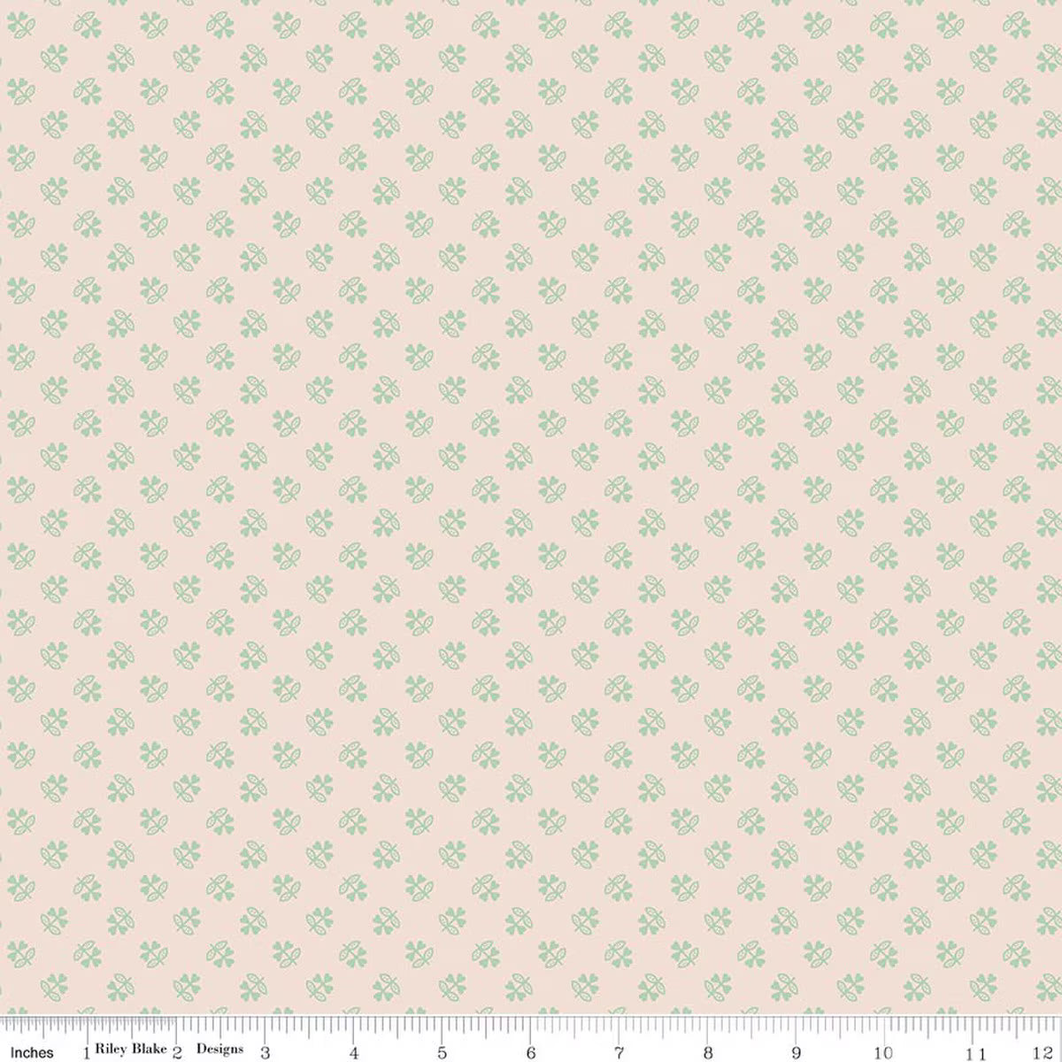 FQ-Farmers Daughter Clover Background Sage