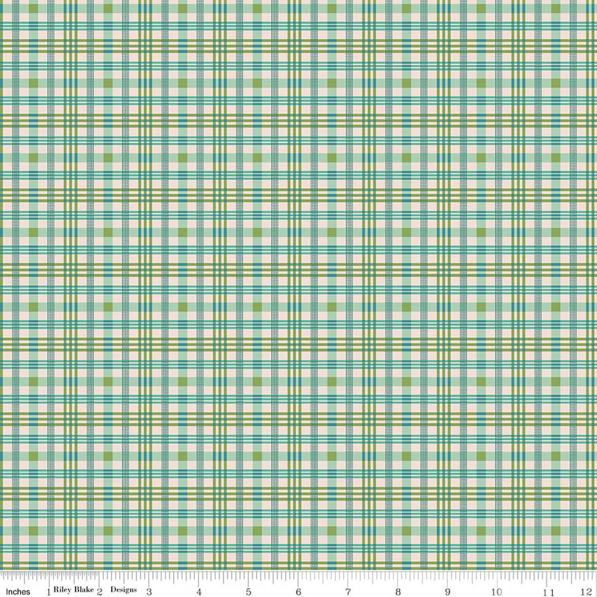 FQ-Farmers Daughter Plaid Sea Glass