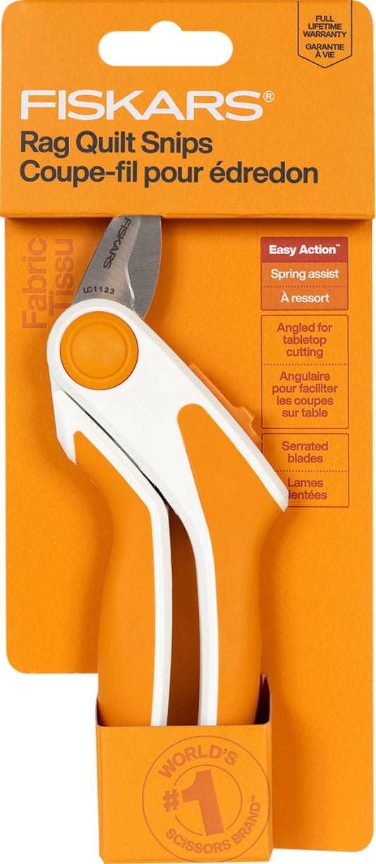 Fiskars Easy Action Rag Quilt Snip for Tabletop Cutting Gen 2