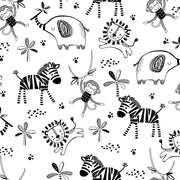 Flannel Print White Safari