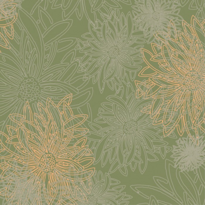 Floral Elements Dusty Olive