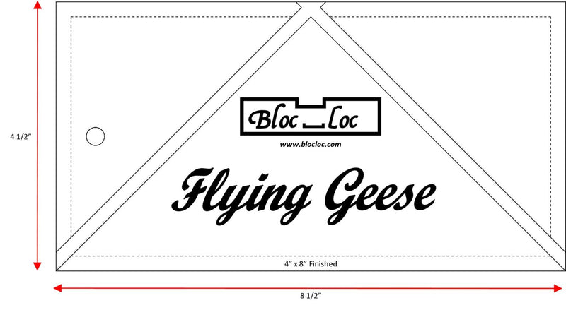 Bloc Loc Flying Geese 4x8 - FG 4x8
