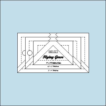Flying Geese Ruler  Set # 6