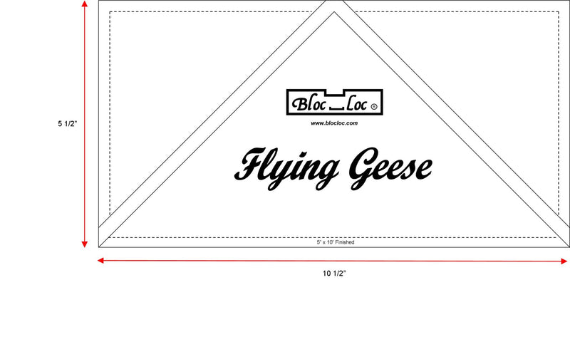 Bloc Loc Flying Geese 5x10 - FG 5x10