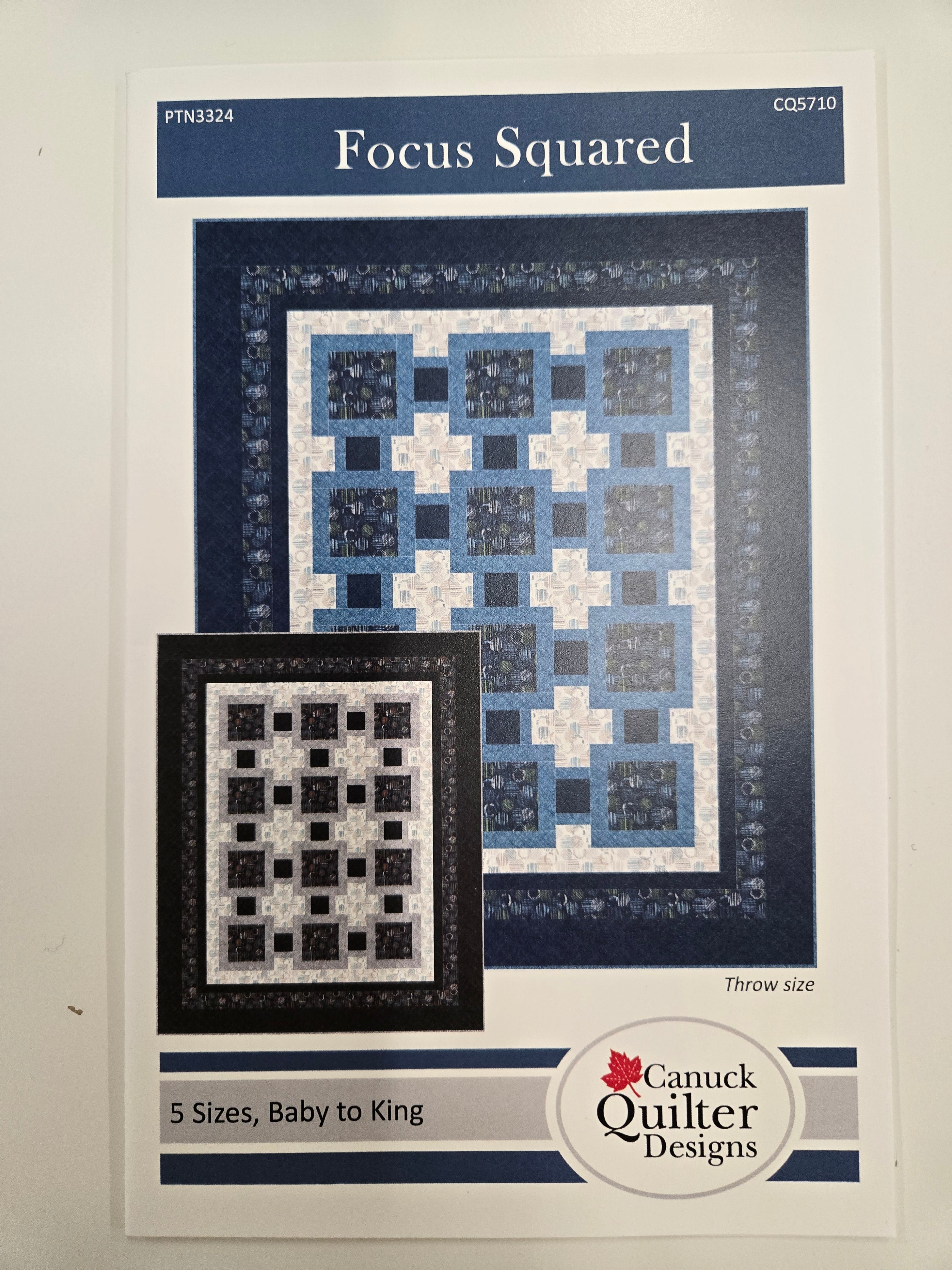 Dots & Dashes Focus Squared Quilt Pattern