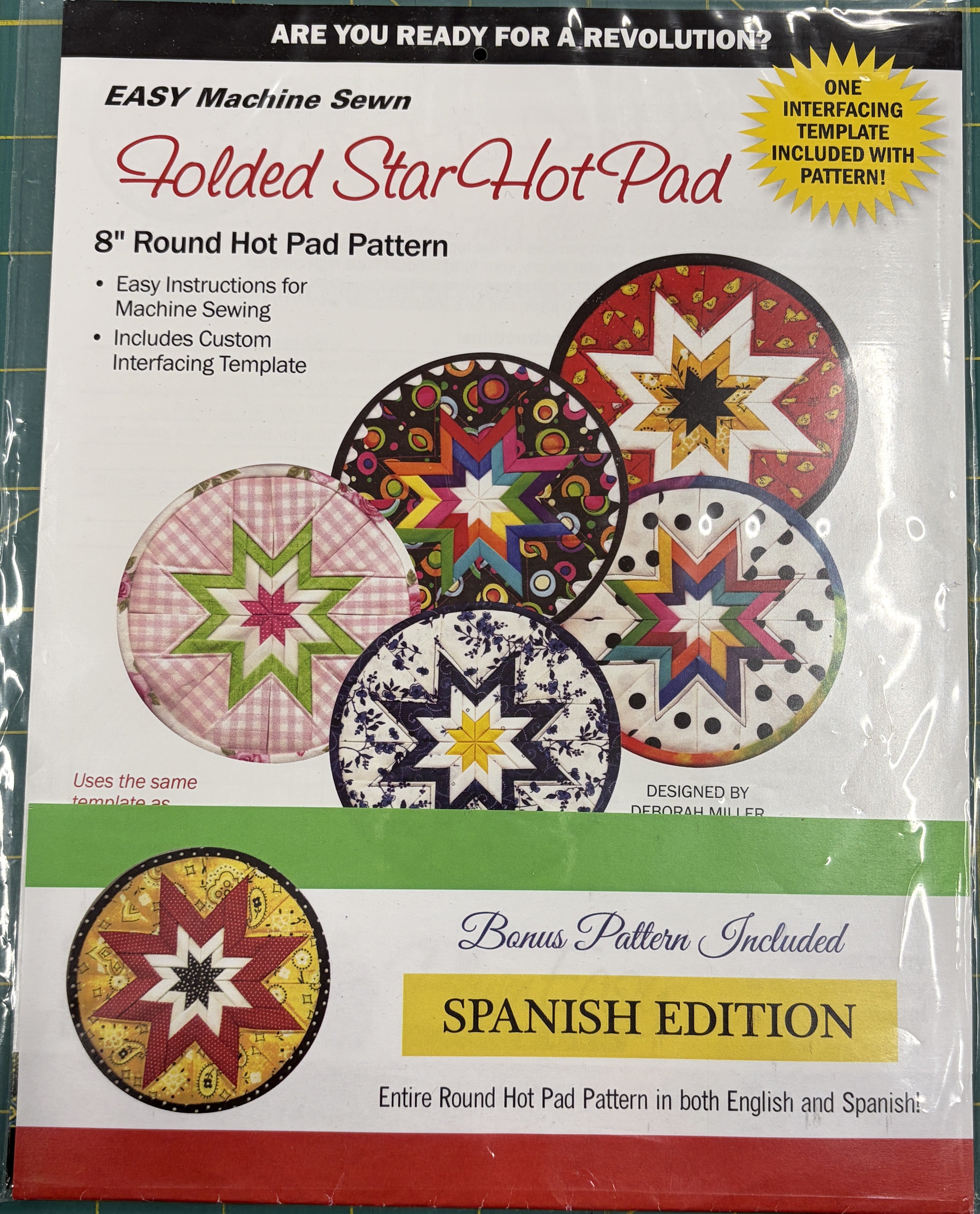 Folded Star Hot Pad with Bonus Spanish Edition