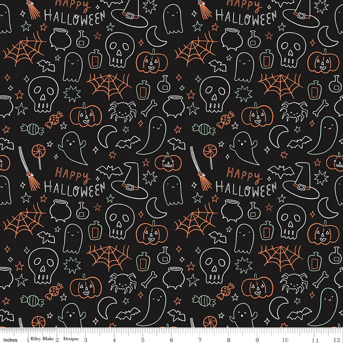 Frank and Friends Halloween Icons Black Glow In The Dark
