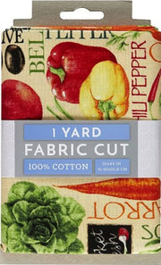 Fresh Produce & Words 1 Yard Precuts