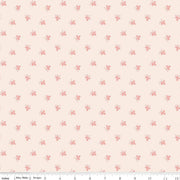 Floral pattern on a light pink background
