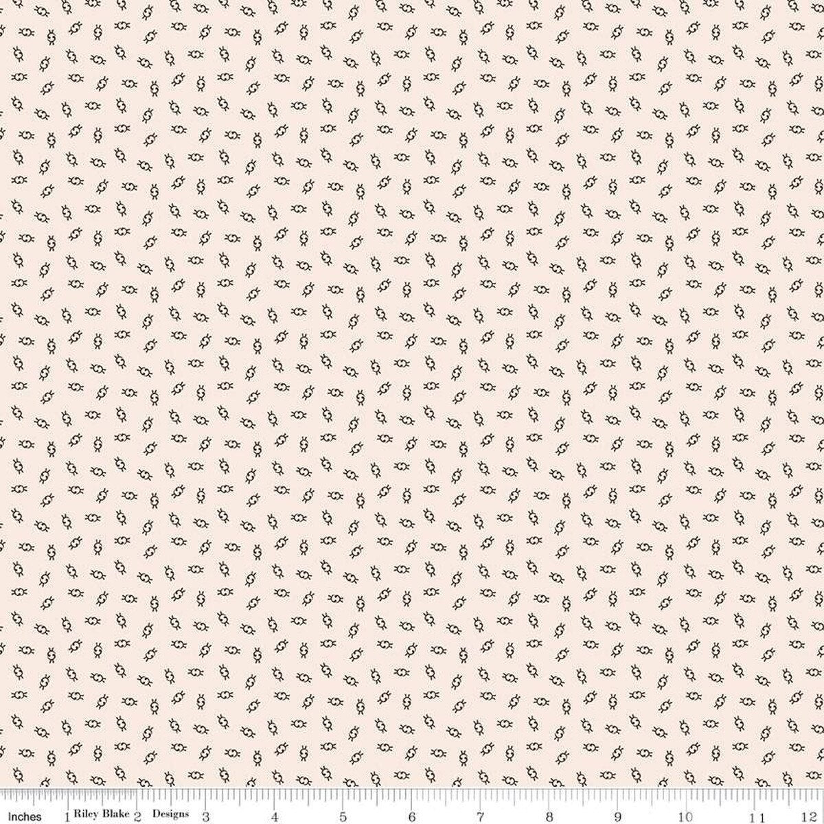 Fabric with a subtle pattern on a beige background