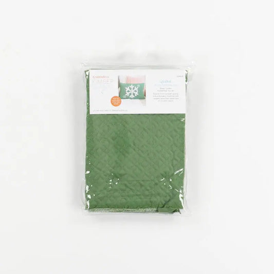Green Quilted Pillow Cover Blank