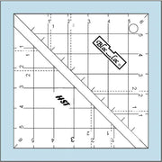 Half Square Triangle On Point Ruler 6 inch