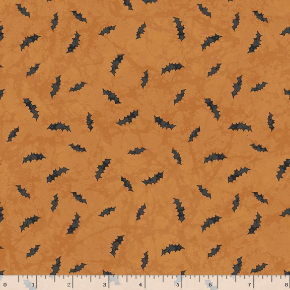 Halloween Haunts Bats Orange