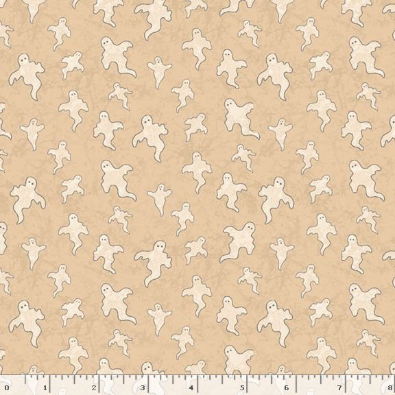 Halloween Haunts Ghosts Beige