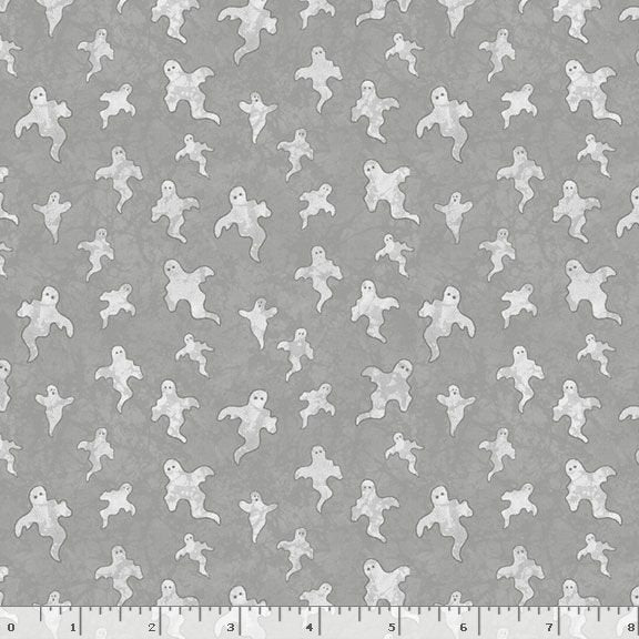 Halloween Haunts Ghosts Gray