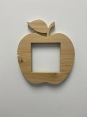 Handmade Wooden Apple Shaped Frame