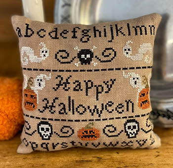 Happy Halloween Sampler Pillow