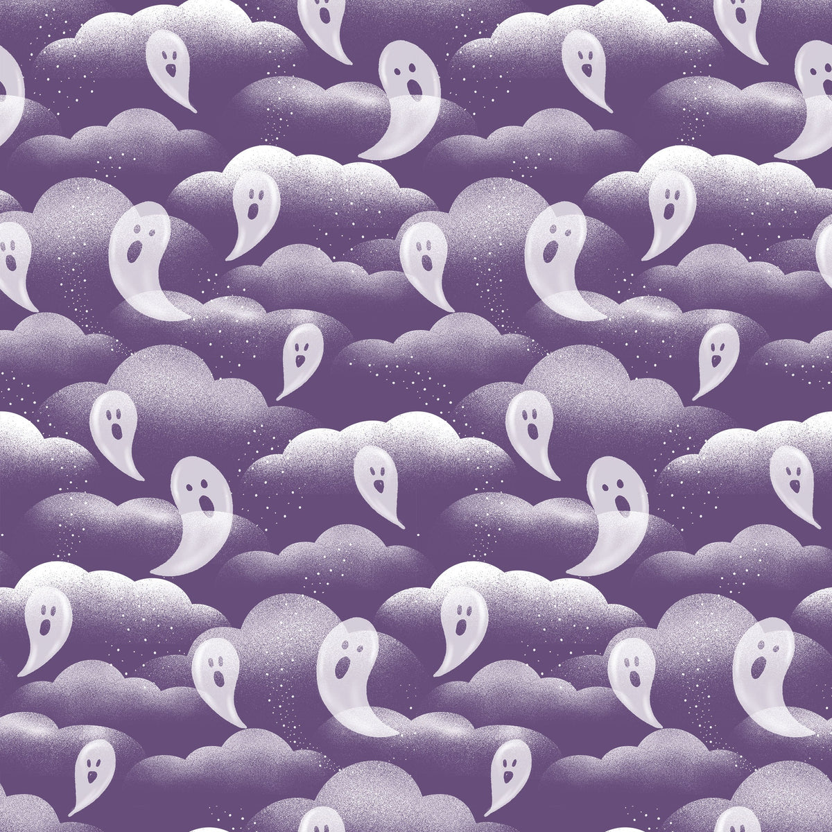 FQ Hauntingly Yours Ghosts Purple