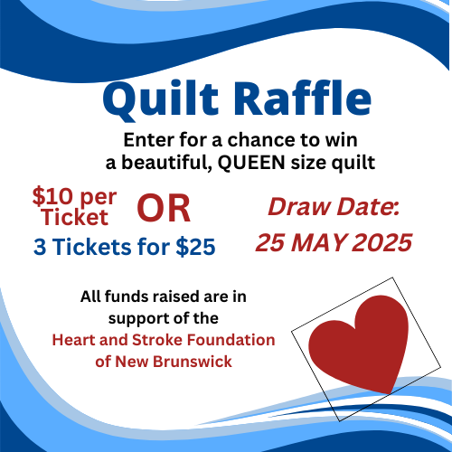 HEART AND STROKE QUILT TICKET