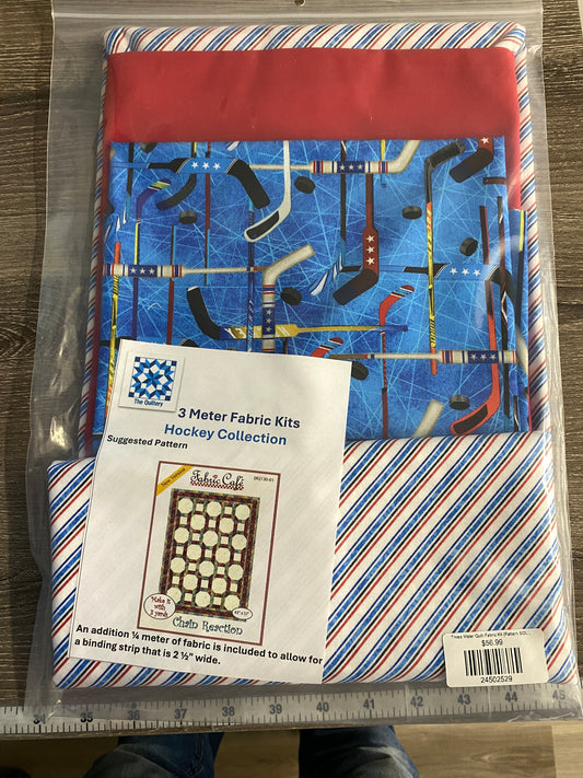 Hockey Theme 3 Meter Fabric Kit (Pattern SOLD Separately)
