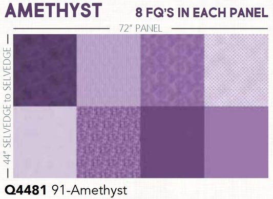 Fat Quarter Panel (44in x 72in) Amethyst